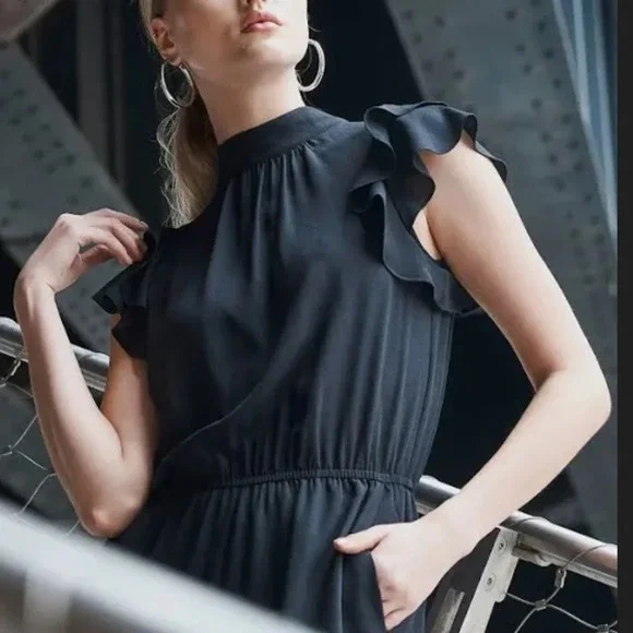 1.STATE Women's Flutter Sleeve Jumpsuit - Picture 7 of 11